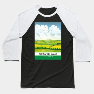 Yorkshire dales travel poster Baseball T-Shirt